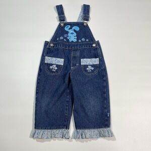 Vintage Blues‎ Clues Embroidered Denim Overalls Size 2T